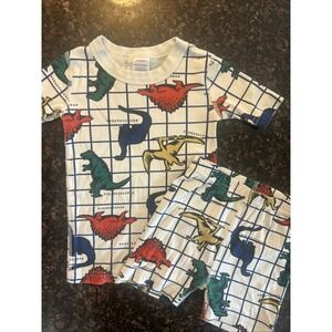 HANNA ANDERSSON  100%  ORGANIC COTTON DINOSAUR PAJAMA SET KIDS SIZE 5